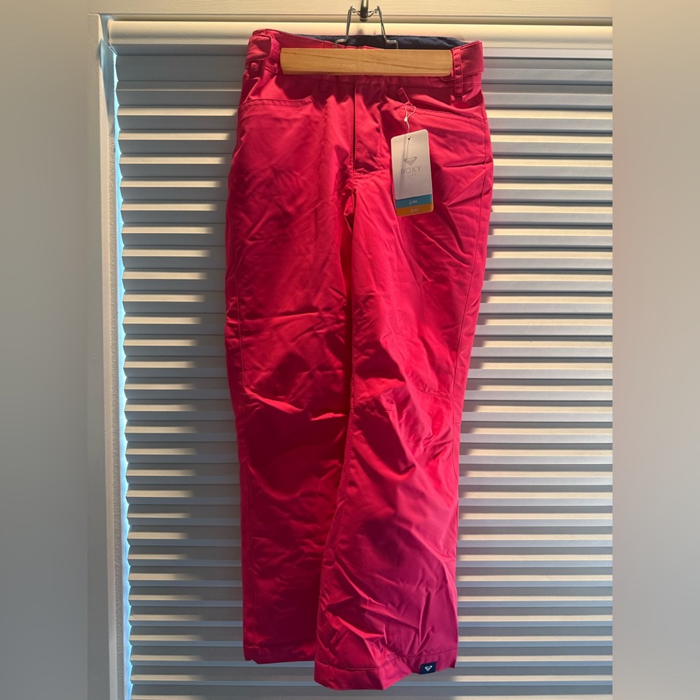Girls’ size 10 pink ROXY ski pants (New with tags)